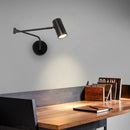 Axyaa Acrylic Iron LED Wall Lamp Up Down Rotate Black Stair Light