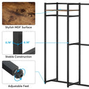 Axyaa Large Closet Organizer with Hanging Rods and Storage Shelves