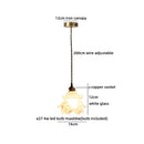 Axyaa Lotus Leaf LED Pendant Lamp: Nordic Modern Hanging Lights with Clear Glass Lampshade