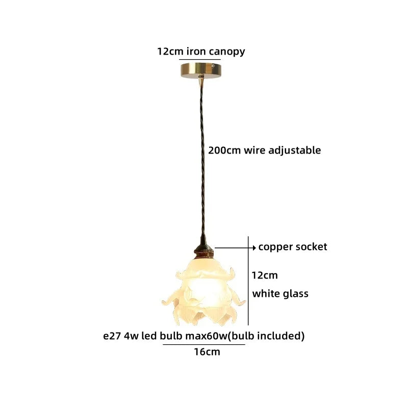 Axyaa White Ceramic LED Pendant Lamp, Adjustable Wire, Japan Style, E27 Bulb