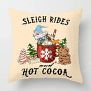 Axyaa Christmas Series Pillowcases 40x40-60x60 Home Decor Customizable for Holiday Celebrations