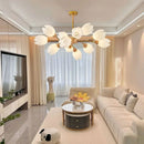 Axyaa Light Luxury Chandelier for Living Room Dining Master Bedroom, High-end Ceiling Lamp
