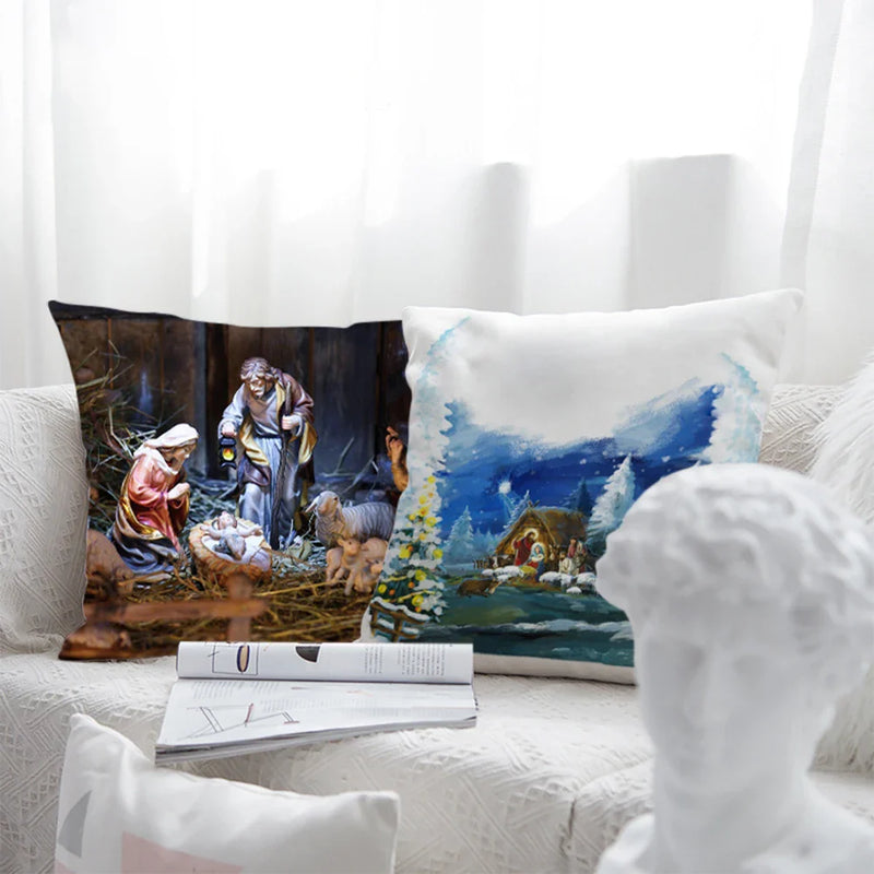 Axyaa Christmas Cushions 45x45: Modern Decor for Living Room, Sofa, Bed
