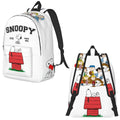 Axyaa Cartoon Dog Print Backpack for Student Schoolbag and Travel