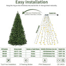 Axyaa Christmas Tree USB String Lights: Indoor/Outdoor Xmas Decor, Waterproof & Green Ring