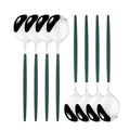 Axyaa Stainless Steel Dinner Spoons Set - Set of 8 Large Melon Spoons