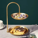 Axyaa Double Layer Nordic Luxury Tray Cake Rack Wedding Decor Kitchen Storage