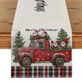Axyaa Christmas Picard Dwarf Tree Table Runner for Festive Decor
