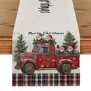 Axyaa Christmas Picard Dwarf Tree Table Runner for Festive Decor