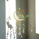 Axyaa Crystal Sun Catcher Prism Ball Moon Rainbow Wind Chimes Home Garden Decoration