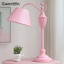 Axyaa Pink Nordic Princess LED Table Lamp for Girls Bedroom