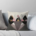 Gray Geometric Style Pillow Cover for Home Decor - Axyaa