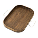 Axyaa Bamboo Fruit Tray & Tea Table - Modern Coffee Corner Stand