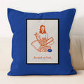 Axyaa Line Art Coffee Cushion Cover for Home & Car Decor