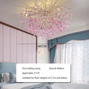 Axyaa Crystal Teardrop Chandelier: Elegant Glass Pendant Lamp for Bedroom Ceiling Lighting