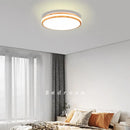 Axyaa Nordic Wood LED Ceiling Light Fixture for Modern Living Room Decor.