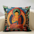 Axyaa Buddhist Portrait Art Pillowcase Home Decor Cushion Cover 45x45cm
