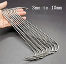 Axya Stainless Steel S Hook for Roast Meat, Chicken Wing, BBQ, and Turkey