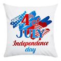 Axyaa American Flag Print Pillow Cover for Home Decor