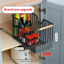 Axyaa Sliding Metal Storage Basket for Kitchen Cabinet Organization