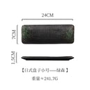 Axyaa Ceramic Sushi Plate Rectangle Dish for Restaurant Hotel Household Fish Grill