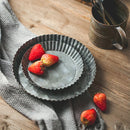 Axya Metal Lace Plate: Retro Bread Tray for Table & Home Decoration