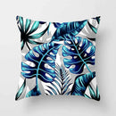 Axyaa Tropical Green Plants Pattern Cushion Cover for Sofas and Decor