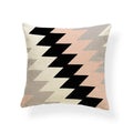 Axyaa Pink Stripe Linen Home Decor Pillowcase 45x45cm Sofa Eye Pillow