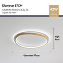 Axyaa Nordic Wood LED Ceiling Light for Bedroom Living Room Dining Balcony