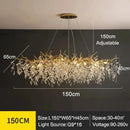Axyaa Modern Crystal Ceiling Chandelier LED Pendant Lamp for Home Decor