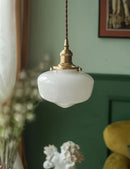 Axyaa Glass Shade LED Pendant Lamp for Minimalist Indoor Lighting