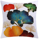 Axyaa Blue Floral Print Cushion Cover 45x45cm - Modern Sofa Car Decorative Pillow Cover