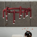 Axyaa Modern Minimalist Wine Red Bar Counter Pendant Light