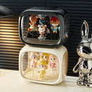 Axyaa Doll Case: Clear Display Box for Collectibles - 12 Columns