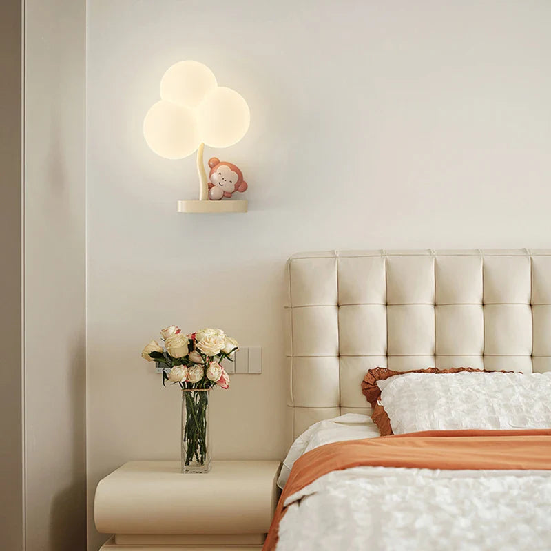 Axyaa Cloud Shape LED Wall Lamp: Baby Room Bedroom Eye Care Fixtures