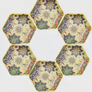 Axyaa Bohemian Hexagonal Ceramic Plate Set - Creative Under-glaze High-end Fish Platter