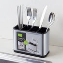 Axyaa Stainless Steel Cutlery Organizer Drainer Knife Stand Storage Holder.