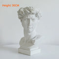 Axyaa Retro 30cm David Statue Sculpture Vase Art Resin Flower Arrangement Nordic Home Decor