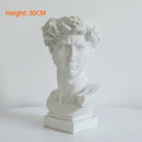 Axyaa Retro 30cm David Statue Sculpture Vase Art Resin Flower Arrangement Nordic Home Decor