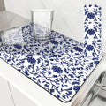 Axyaa Absorbent Draining Mat: Quick Dry Super Draining, Dish Drying, Bathroom Drain Pad