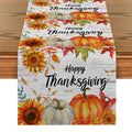 Axyaa Sunflower Maple Leaf Table Runner Party Decor Elegance