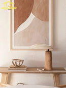 Axyaa Solid Wood Desk LED Table Lamp Zen Art Decor Minimalist Design