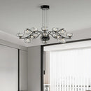 Golden Glass Balls Pendant Chandelier for French Bedroom Living Room by Axyaa