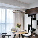 Axyaa Nordic Minimalist LED Pendant Light, Adjustable Intensity Circular Design