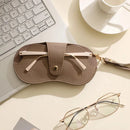 Axyaa Fashion PU Leather Glasses Case Women Hanging Sunglasses Box Bag