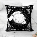 Axyaa Mandala Sun Moon Pillowcase: Bohemian Sofa Cushion Cover