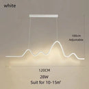 Axyaa Minimalist LED Wavy Chandelier for Kitchen Island & Bar Lighting