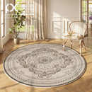 Axyaa French Round Carpet: Non-Slip, Waterproof, Anti-Fouling Rug for Living Room, Bedroom, and Sofa