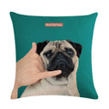 Axyaa Cute Puppy Head Linen Pillow Case 45*45cm