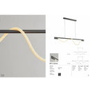 Axyaa Nordic Minimalist Metal Black Chandelier Bar Office Indoor Lighting